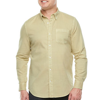 St. John's Bay Mens Long Sleeve Button-Down Shirt