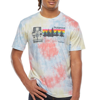 National Geographic Mens Crew Neck Short Sleeve Regular Fit Tie-Dye Graphic T-Shirt