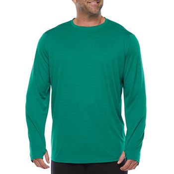 Msx By Michael Strahan Big and Tall Mens Crew Neck Long Sleeve T-Shirt