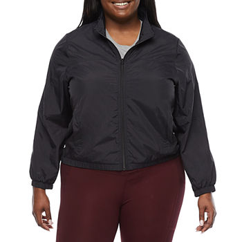 Xersion Water Resistant Lightweight Cropped Jacket Plus