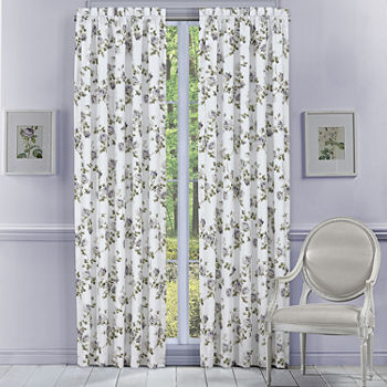 Royal Court Rosemary Light-Filtering Rod Pocket Curtain Panel