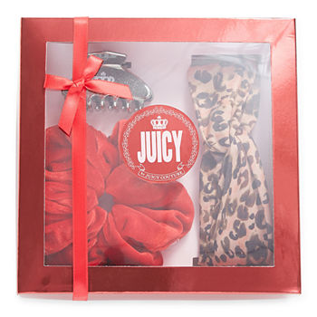 Juicy By Juicy Couture Scrunchie Headwrap Clip Box Set 3-pc. Hair Goods Sets