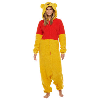Disney Mjc Unisex Adult Winnie The Pooh Long Sleeve One Piece Pajama