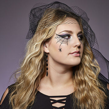 Spiderweb Halloween Makeup Look