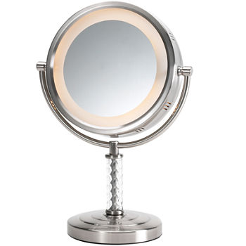 Jerdon Style Lighted Tabletop Mirror