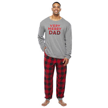 North Pole Trading Co. Very Merry Dad Mens Pant Pajama Set 2-pc. Long Sleeve