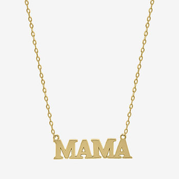 "Mama" Womens 14K Gold Pendant Necklace
