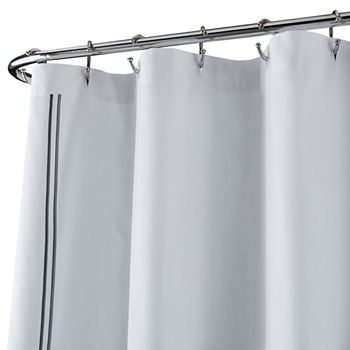 Fieldcrest Luxury Border Stripe Shower Curtain