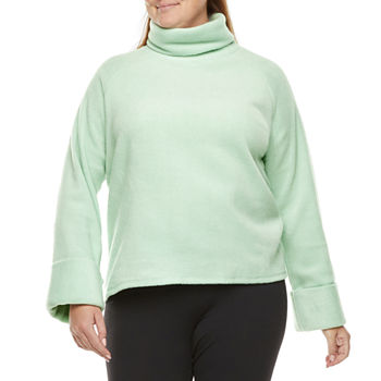Stylus Plus Womens Mock Neck Long Sleeve Pullover Sweater