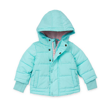 Okie Dokie Baby Girls Lined Midweight Puffer Jacket