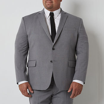 JF J.Ferrar Ultra Comfort Mens Stretch Fabric Classic Fit Suit Jacket-Big and Tall