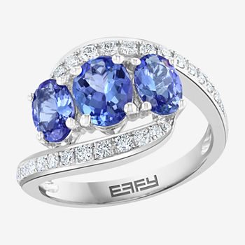 LIMITED QUANTITIES! Effy Final Call Womens Genuine Purple Tanzanite 14K Gold Cocktail Ring