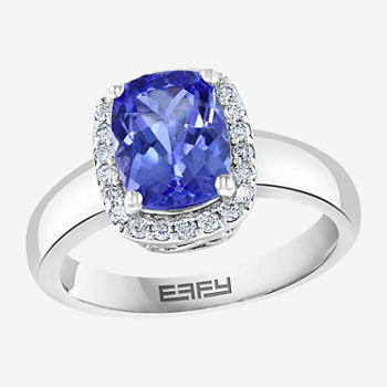 LIMITED QUANTITIES! Effy Final Call Womens Genuine Purple Tanzanite Sterling Silver Cocktail Ring