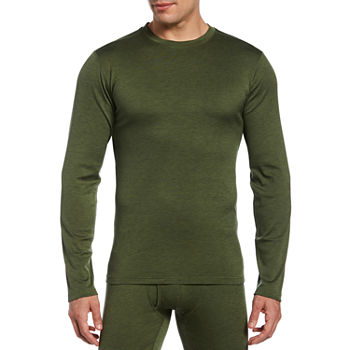Savane Original Outfitters Mens Performance Stretch Thermal Crew Neck Long Sleeve Tops