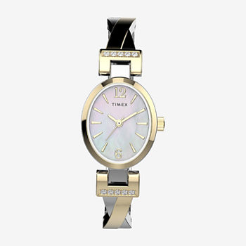 Timex Womens Two Tone Stainless Steel Bangle Watch Tw2u70100ji