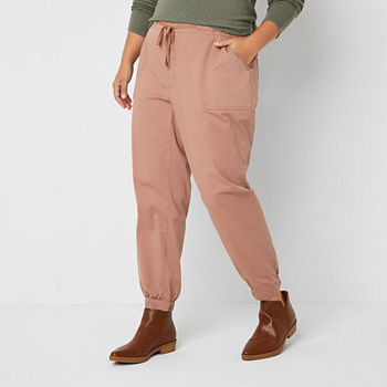 Frye and Co. Womens Mid Rise Jogger Pant Plus