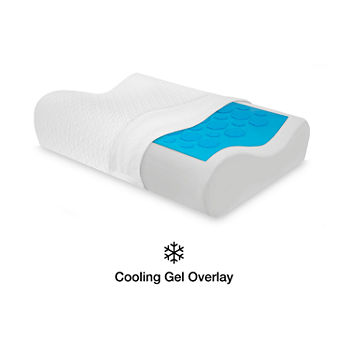 SensorPEDIC Gel Overlay Memory Foam Contour Bed Pillow