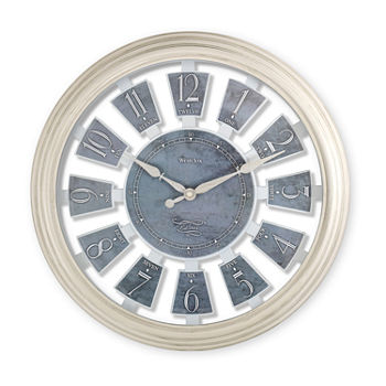 Westclox 15" Arabic Number Panels Wall Clock