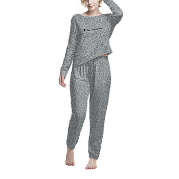 Champion Womens Long Sleeve 2-pc. Pant Pajama Set
