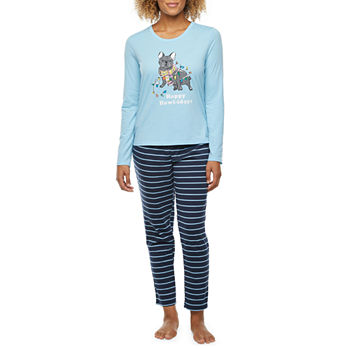 Sleep Chic Womens Tall Long Sleeve 2-pc. Pant Pajama Set