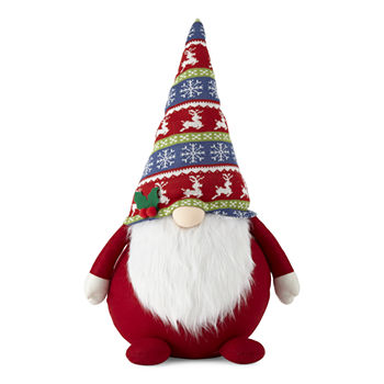 North Pole Trading Co. North Pole Village 27.5" Fairisle Hat Gnome