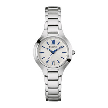 Bulova Classic Womens Silver Tone Stainless Steel Bracelet Watch 96l215