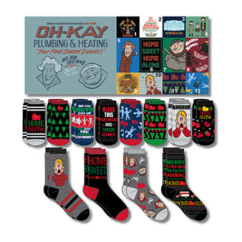 12 Days Of Advent Socks Mens 12 Pair Crew Socks