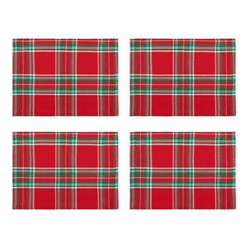 North Pole Trading Co. Christmas Plaid 4-pc. Placemat