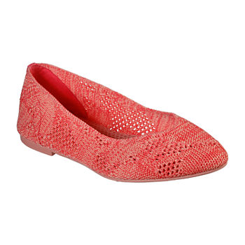 Skechers Womens Cleo Knitty City Ballet Flats Pointed Toe Skechers Womens Cleo Knitty City Ballet Flats Pointed Toe