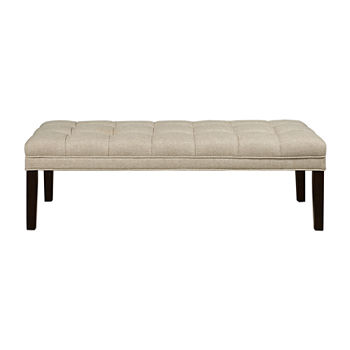 Upholstered Biscuit Tufted Bed Bench