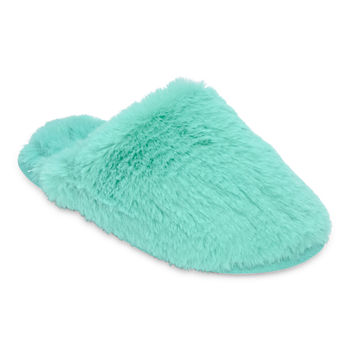 Mixit Faux Fur Womens Clog Slippers