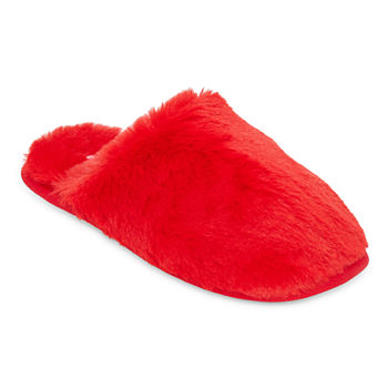 Mixit Faux Fur Womens Clog Slippers