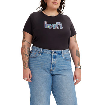 Levi's® Women's Plus Perfect Tee Crew Neck Short Sleeve Graphic T-Shirt