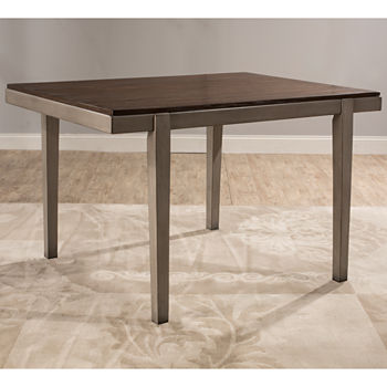 Hillsdale House Garden Park Square Wood-Top Dining Table