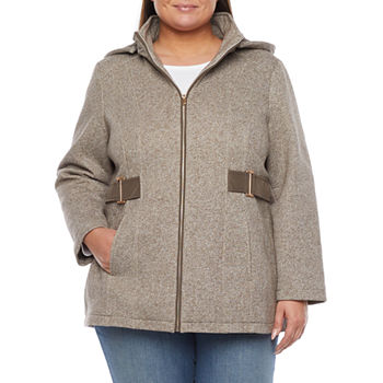 Liz Claiborne Side Tab Fleece Jacket Plus