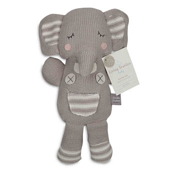 Living Textiles Grey Theodore Elephant Knit Plush
