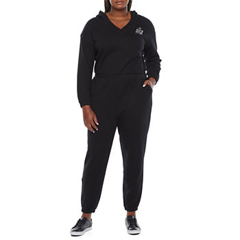 Juicy By Juicy Couture French Terry Long Sleeve Jumpsuit-Plus