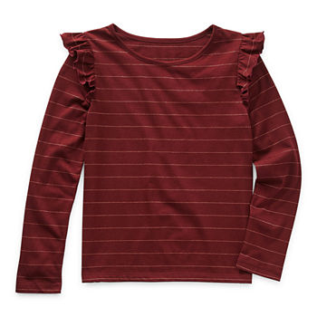 Thereabouts Girls Round Neck Long Sleeve T-Shirt