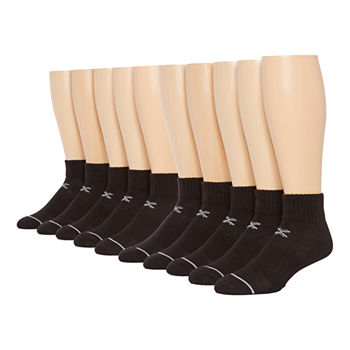 Xersion Breathable Performance Mens 10 Pair Quarter Socks