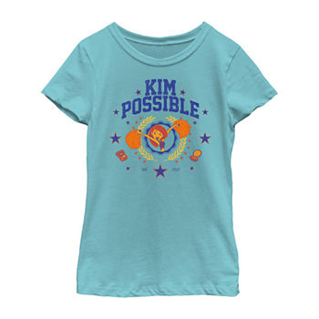 Disney Kim Possible Little & Big Girls Crew Neck Short Sleeve Graphic T-Shirt