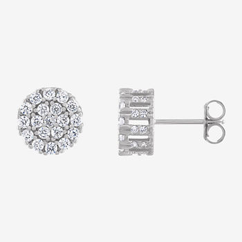 3 CT. T.W. Lab Created White Cubic Zirconia Sterling Silver 10.5mm Stud Earrings