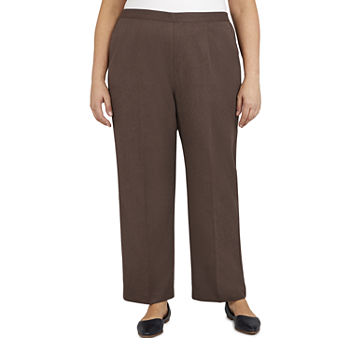 Alfred Dunner Sorrento Womens Straight Pull-On Pants