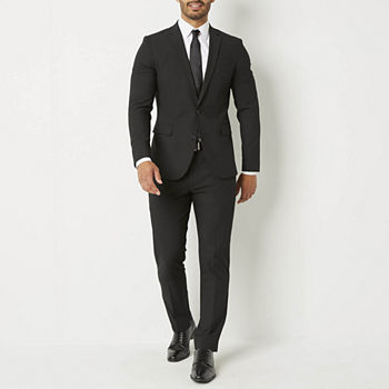 JF J.Ferrar Ultra Comfort Black Stretch Slim Suit Separates