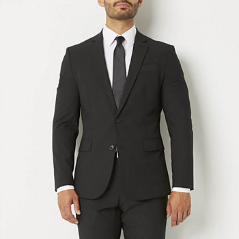 JF J.Ferrar Ultra Comfort Black Stretch Suit Separates Big and Tall