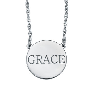 Personalized Name Disk Necklace