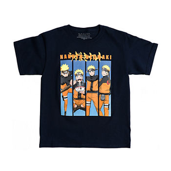 Naruto Uzumaki Little & Big Boys Crew Neck Short Sleeve Graphic T-Shirt