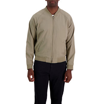 Haggar® Mens Stretch Gabardine Full Zip Bomber Jacket