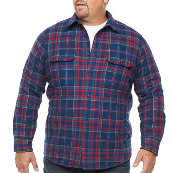 The Foundry Big & Tall Supply Co. Outdoor Mens Long Sleeve Flannel Shirt