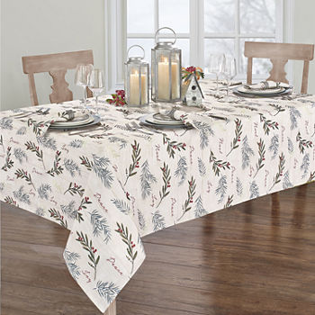 Elrene Home Fashions Holiday Trimmings Tablecloth