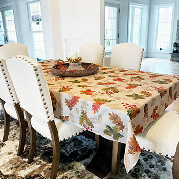 Elrene Home Fashions Swaying Leaves Allover Tablecloth